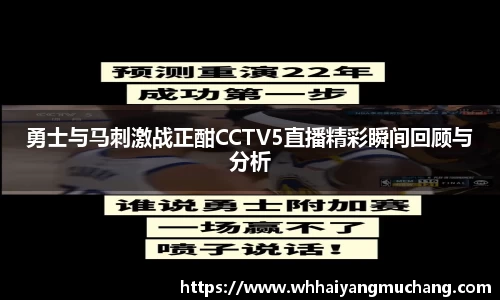 勇士与马刺激战正酣CCTV5直播精彩瞬间回顾与分析